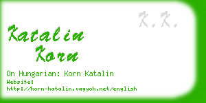 katalin korn business card